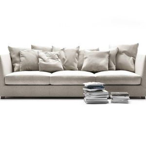 Sofa hiện đại VICTOR 2400x850x800 da bò Ý hãng Masstrotto