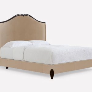 GIƯỜNG TÂN CỔ ĐIỂN GRACE 1800x2000 Gỗ óc chó,Da bò Ý hãng Masstrotto