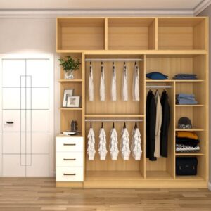 Tủ áo gỗ công nghiệp cánh lùa