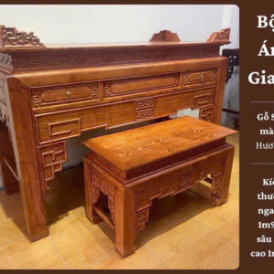 Cặp án thờ gỗ sồi nga 197cm